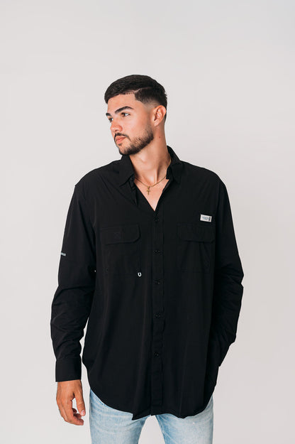 AC Men's Long Sleeve Shirt-Black