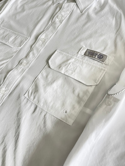 AC Men's Long Sleeve Shirt-White