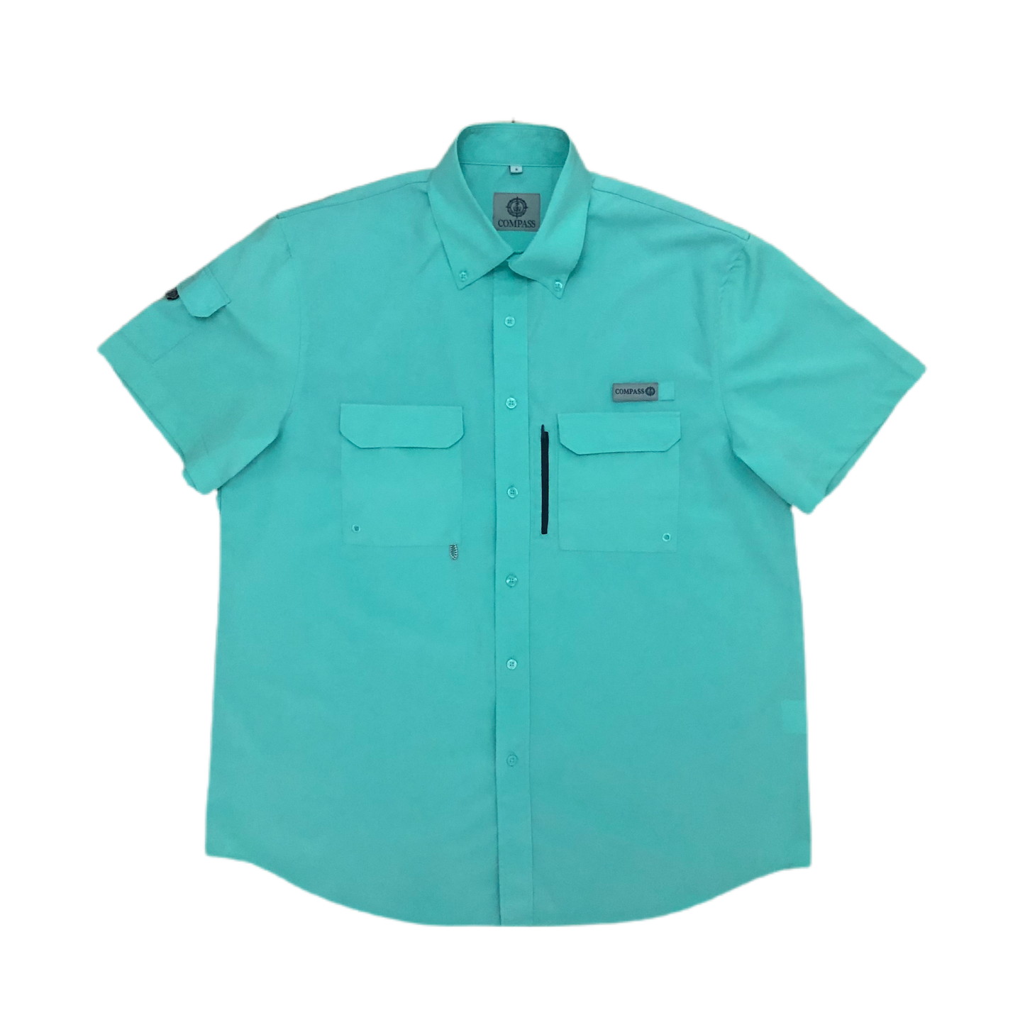 Turquoise- Men's Short Sleeve Shirt