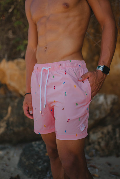 Men's Swin Shorts-Pink